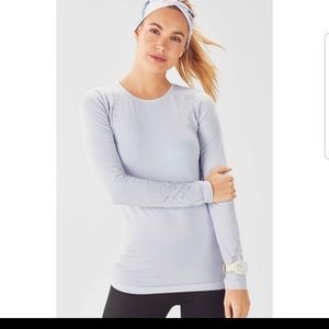 New Fabletics Elise light blue top